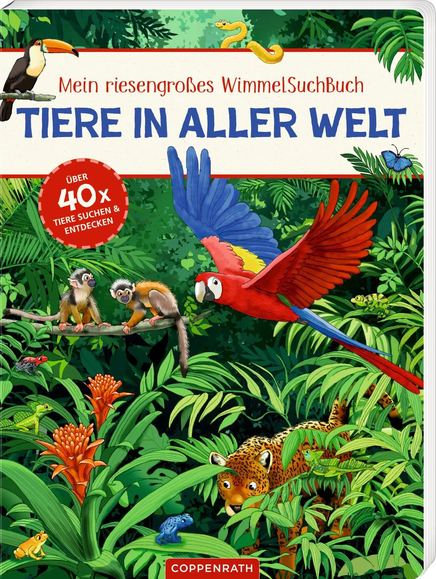 Cover: 9783649653998 | Mein riesengroßes WimmelSuchBuch: Tiere in aller Welt | Antje Flad