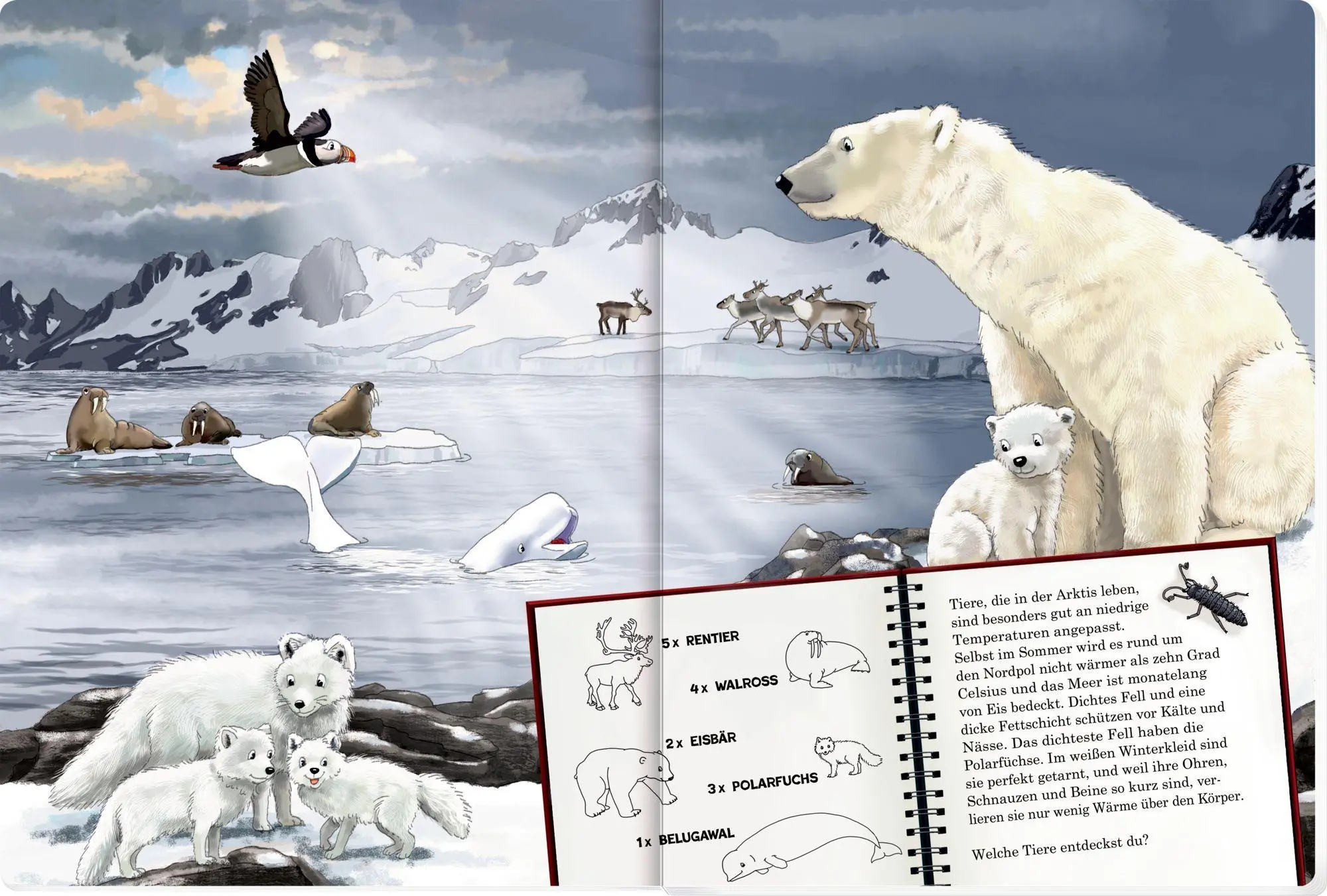 Bild: 9783649653998 | Mein riesengroßes WimmelSuchBuch: Tiere in aller Welt | Antje Flad