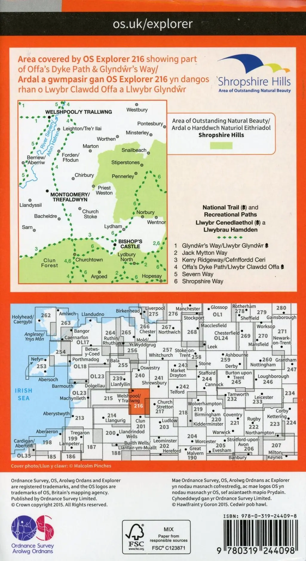 Bild: 9780319244098 | Welshpool and Montgomery | Ordnance Survey | (Land-)Karte | Englisch