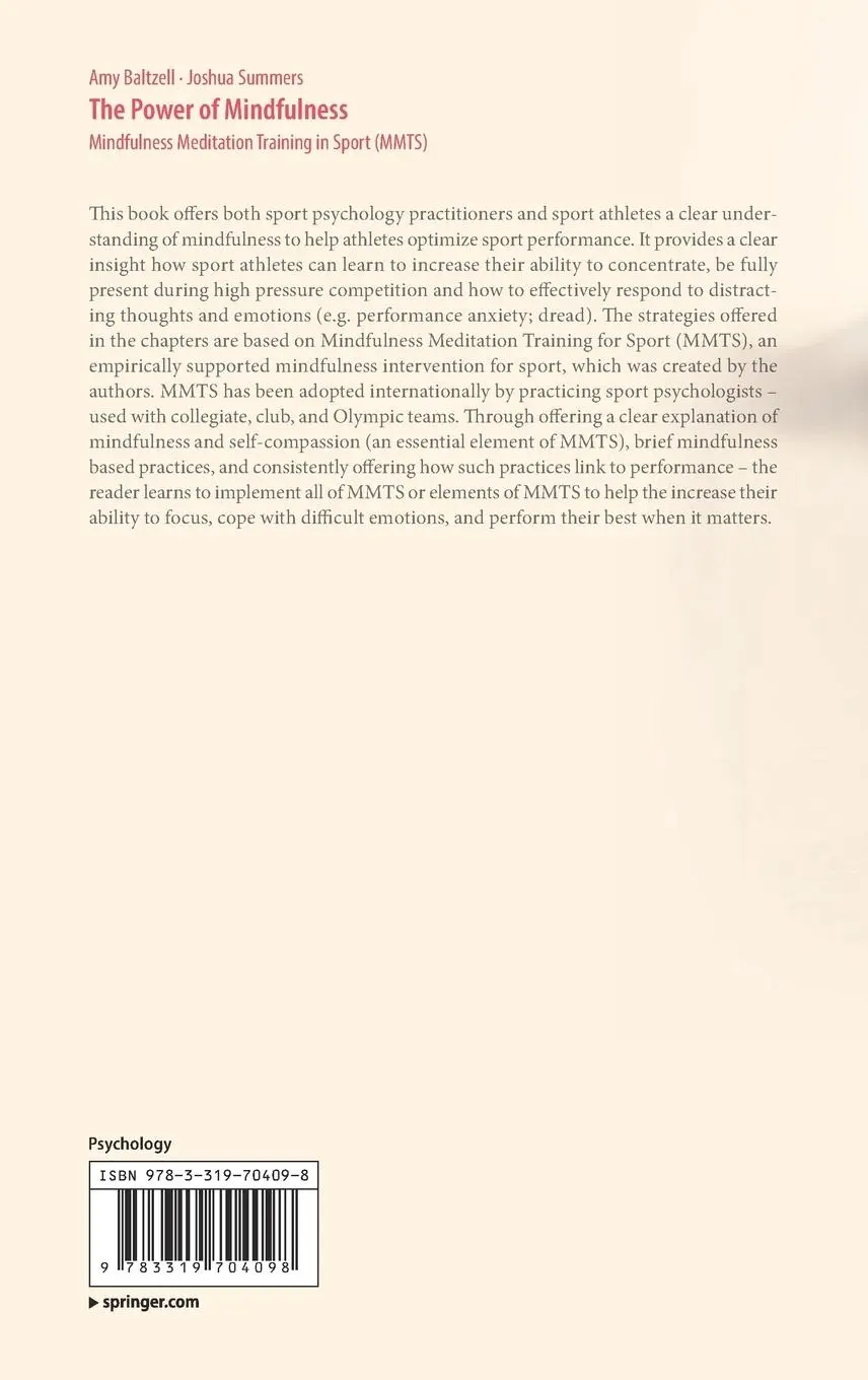 Rückseite: 9783319704098 | The Power of Mindfulness | Joshua Summers (u. a.) | Buch | xxiii