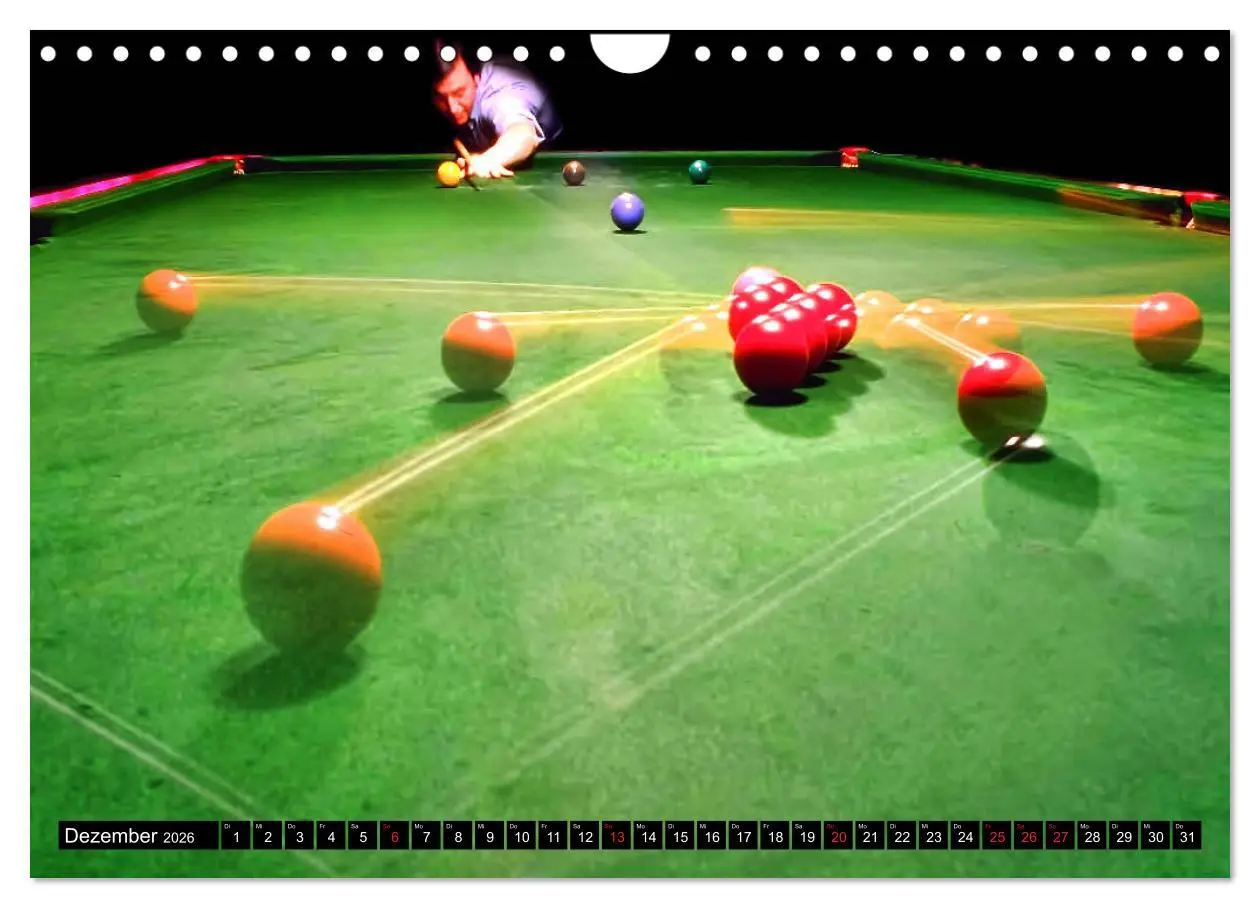 Bild: 9783457934098 | Billard. Konzentration - Sport - Spannung (Wandkalender 2026 DIN A4...