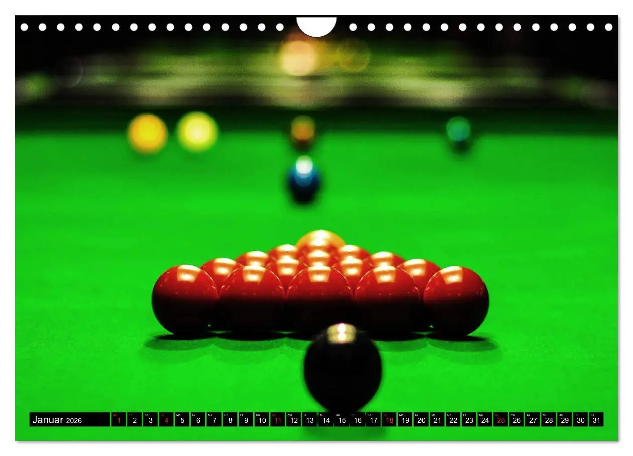 Bild: 9783457934098 | Billard. Konzentration - Sport - Spannung (Wandkalender 2026 DIN A4...