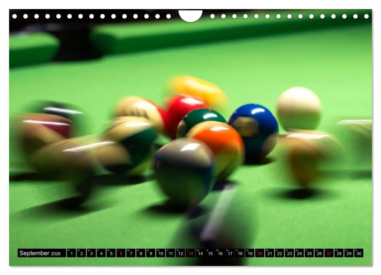 Bild: 9783457934098 | Billard. Konzentration - Sport - Spannung (Wandkalender 2026 DIN A4...