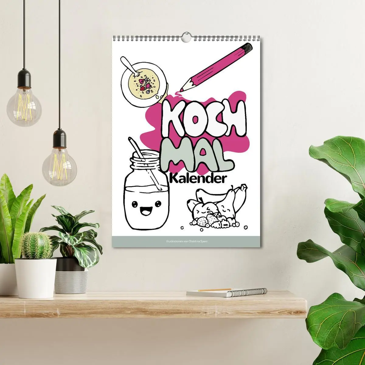 Bild: 9783516404098 | KOCH MAL KALENDER - Lustige Rezepte zum Ausmalen (Wandkalender 2026...