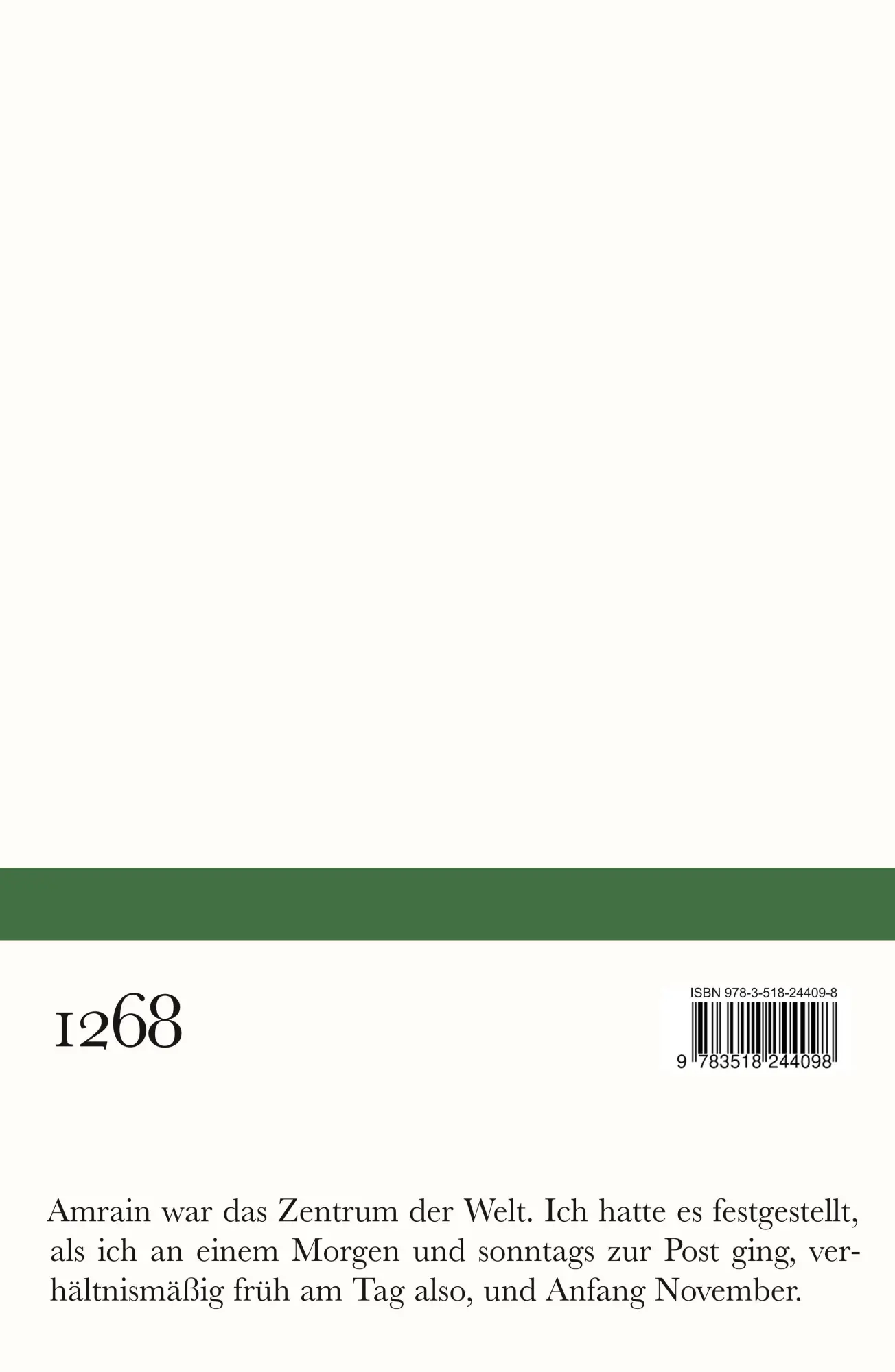 Rückseite: 9783518244098 | Land der Winde | Roman | Gerhard Meier | Taschenbuch | 147 S. | 2024
