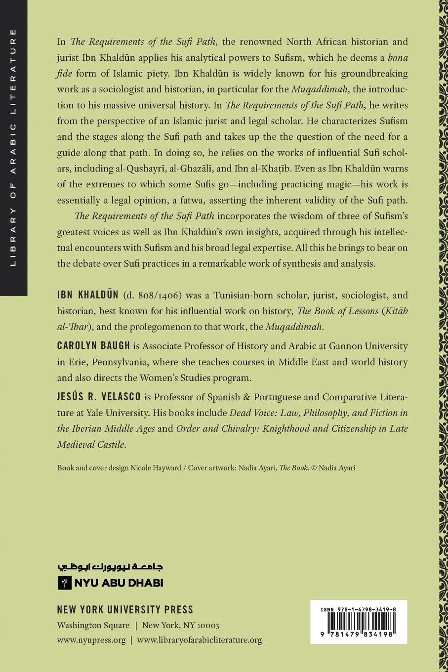 Rückseite: 9781479834198 | The Requirements of the Sufi Path | Khald&amp; | Taschenbuch | Englisch