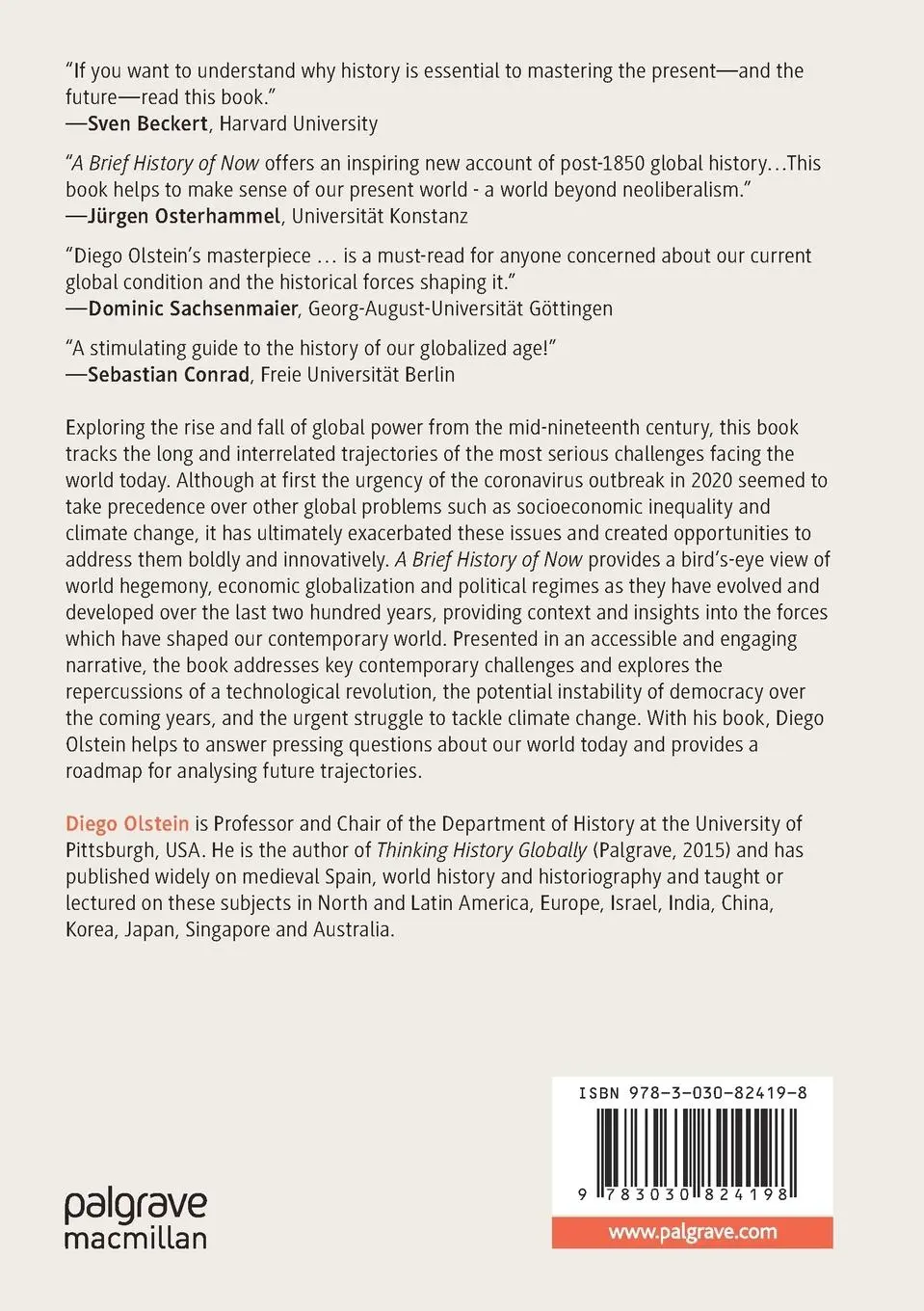 Rückseite: 9783030824198 | A Brief History of Now | The Past and Present of Global Power | Buch