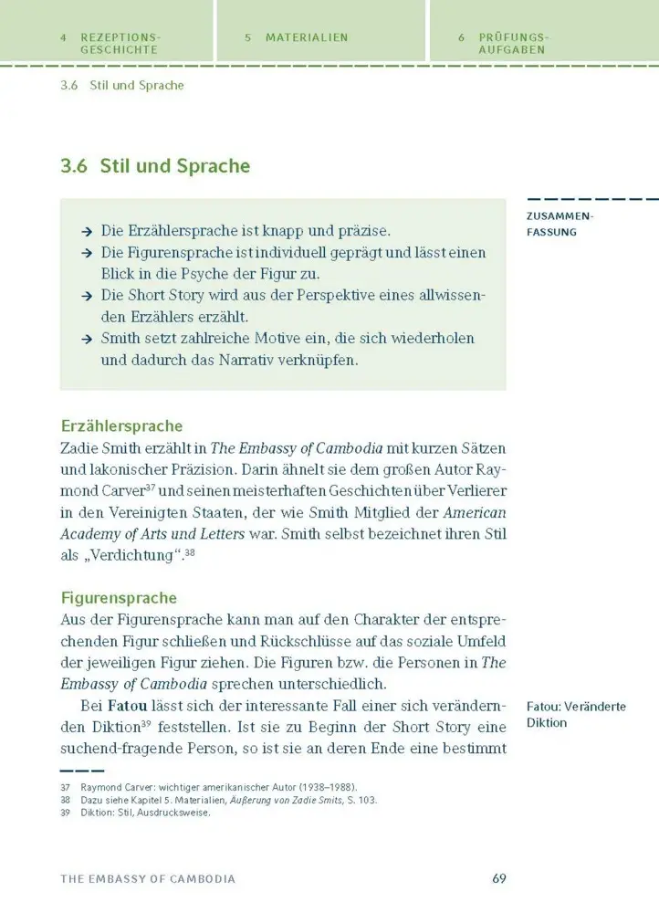 Bild: 9783129304198 | The Embassy of Cambodia von Zadie Smith | Zadie Smith | Taschenbuch