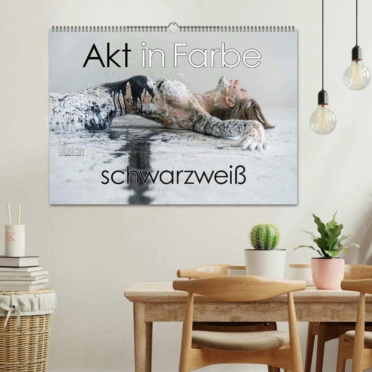 Bild: 9783457474198 | Akt in Farbe - schwarzweiß (Wandkalender 2026 DIN A2 quer),...