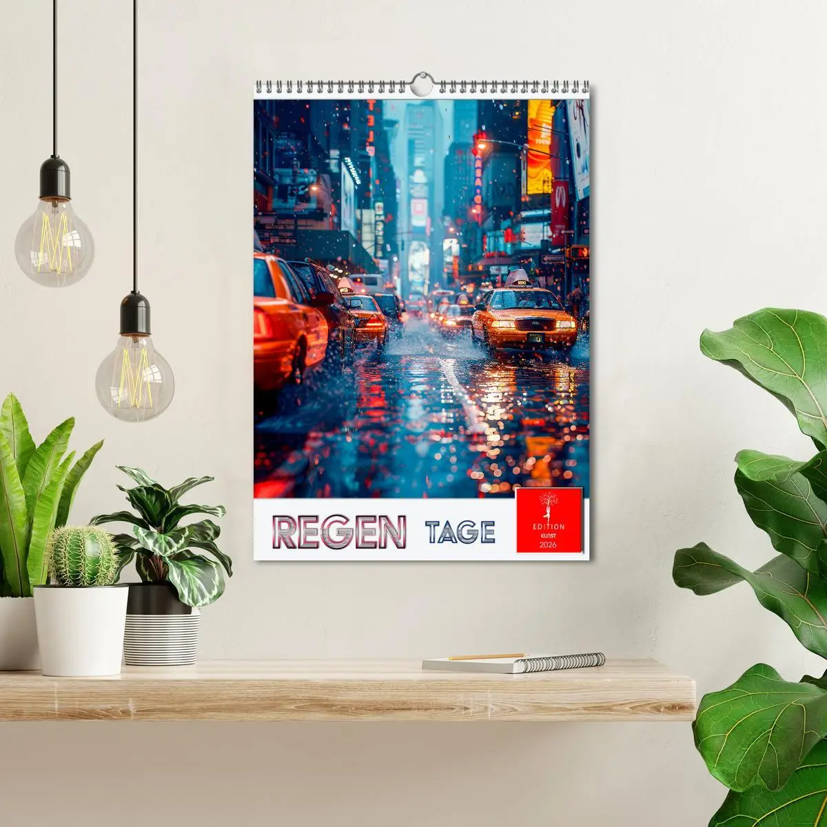 Bild: 9783516254198 | Regen Tage (Wandkalender 2026 DIN A3 hoch), CALVENDO Monatskalender