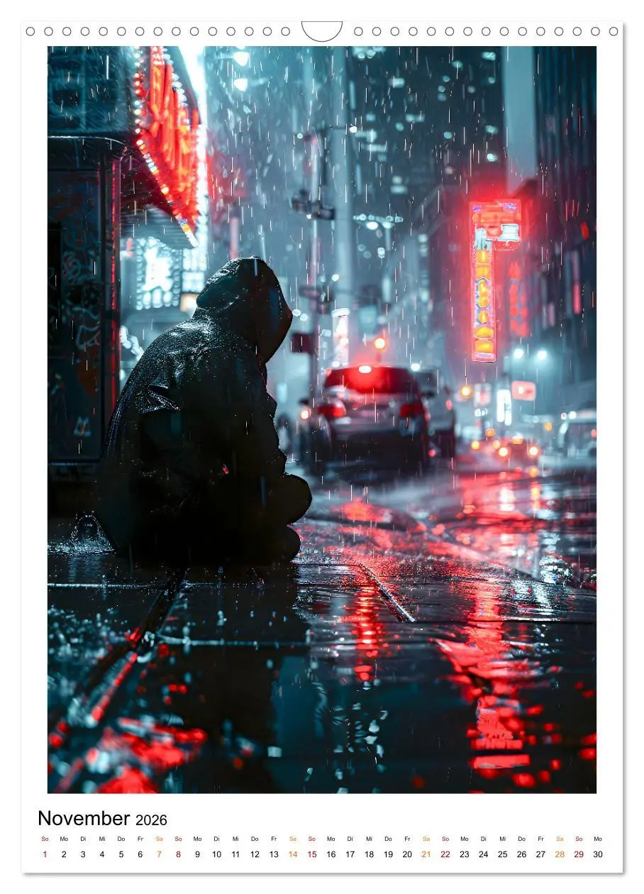 Bild: 9783516254198 | Regen Tage (Wandkalender 2026 DIN A3 hoch), CALVENDO Monatskalender