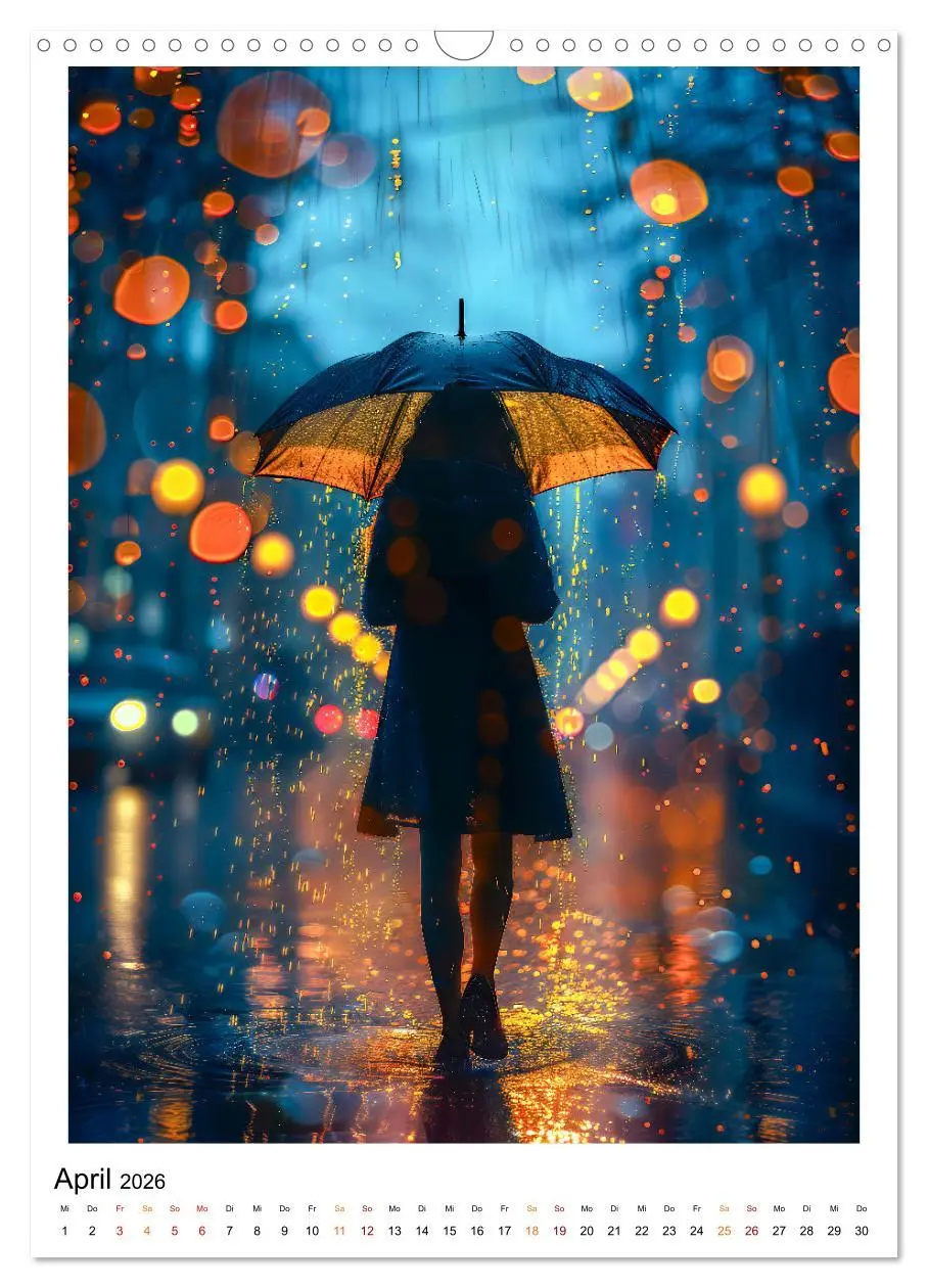Bild: 9783516254198 | Regen Tage (Wandkalender 2026 DIN A3 hoch), CALVENDO Monatskalender