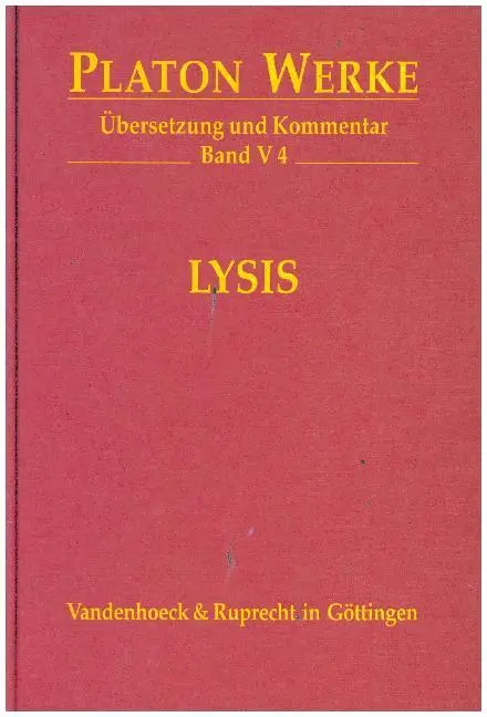 Cover: 9783525304198 | Lysis | Platon | Buch | 264 S. | Deutsch | 1998 | EAN 9783525304198