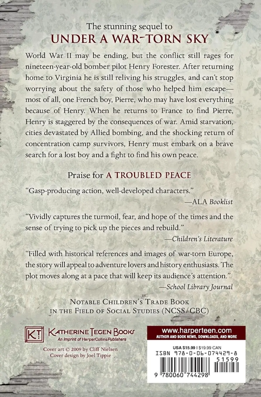 Rückseite: 9780060744298 | A Troubled Peace | L M Elliott | Taschenbuch | Kartoniert / Broschiert