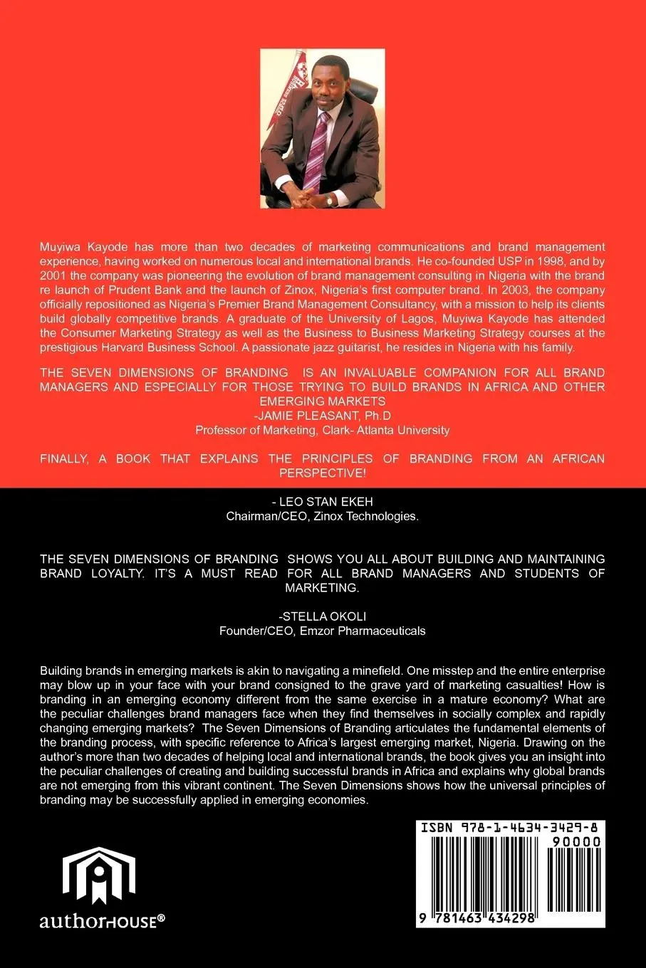 Rückseite: 9781463434298 | THE SEVEN DIMENSIONS OF BRANDING | Muyiwa Kayode | Taschenbuch | 2011