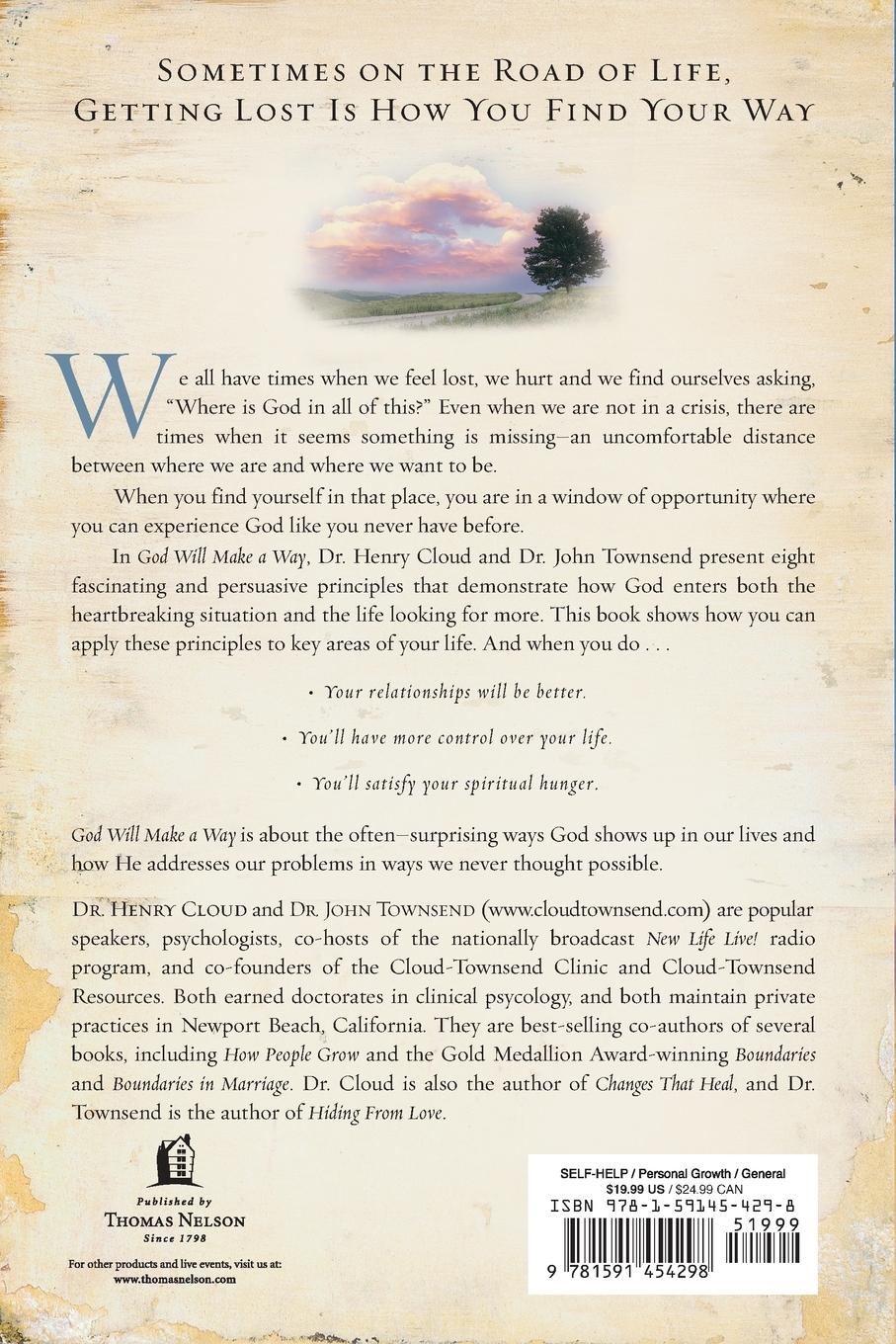Rückseite: 9781591454298 | God Will Make a Way | What to Do When You Don't Know What to Do | Buch