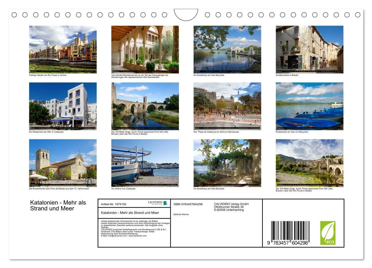 Bild: 9783457604298 | Katalonien - Mehr als Strand und Meer (Wandkalender 2026 DIN A4...