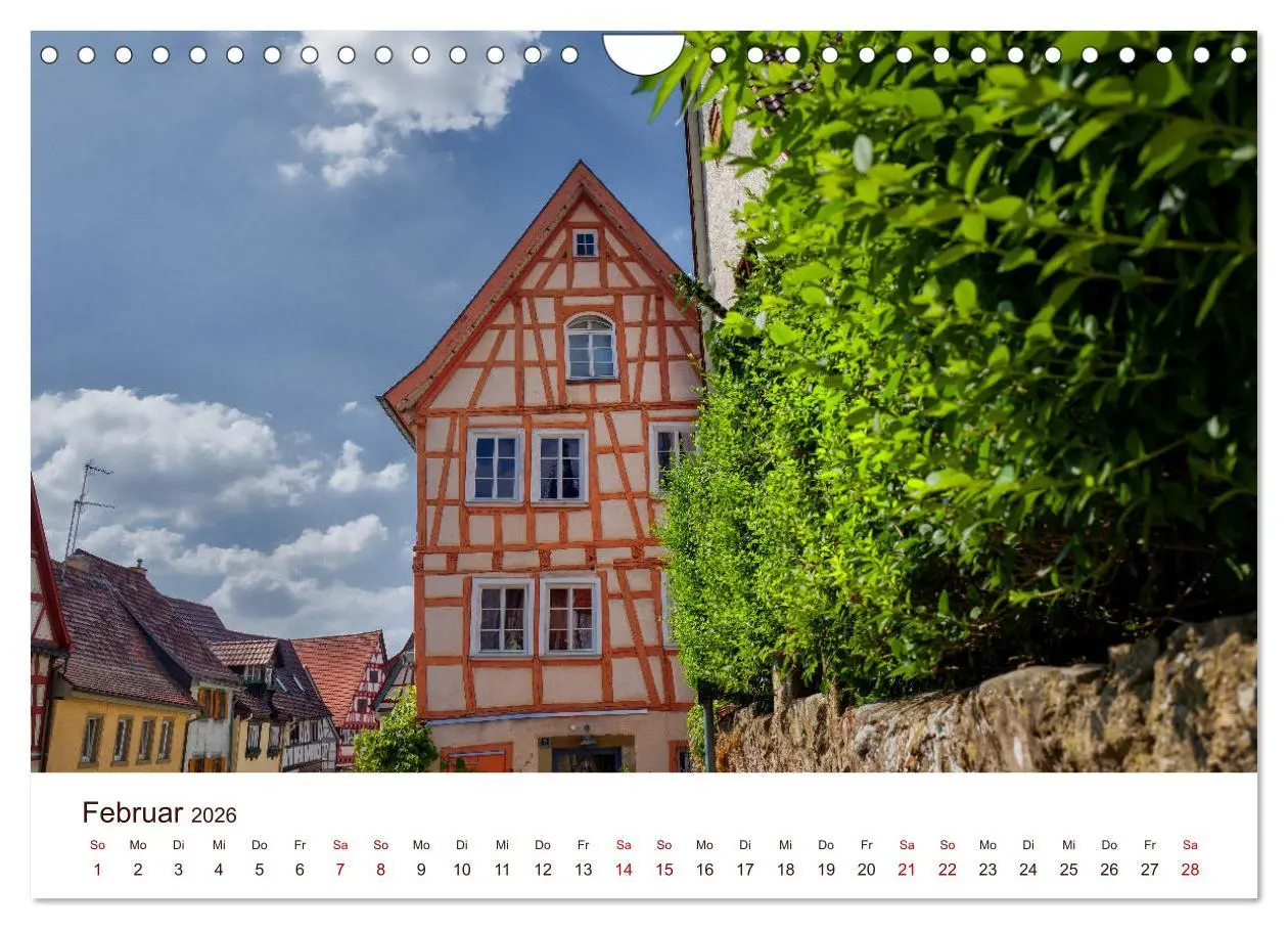 Bild: 9783457774298 | Bad Wimpfen. (Wandkalender 2026 DIN A4 quer), CALVENDO Monatskalender