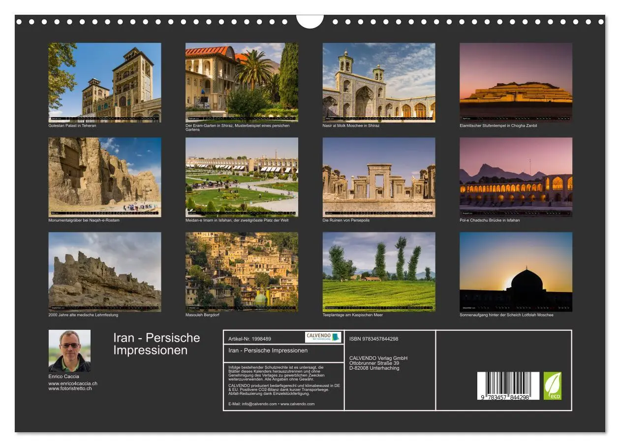 Bild: 9783457844298 | Iran - Persische Impressionen (Wandkalender 2026 DIN A3 quer),...