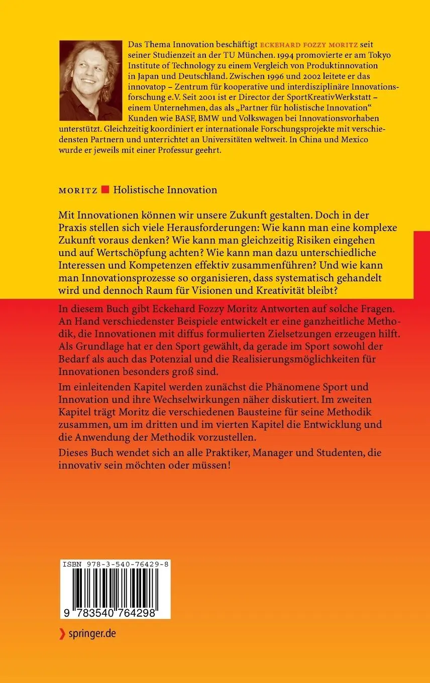 Rückseite: 9783540764298 | Holistische Innovation | Konzept, Methodik und Beispiele | Moritz