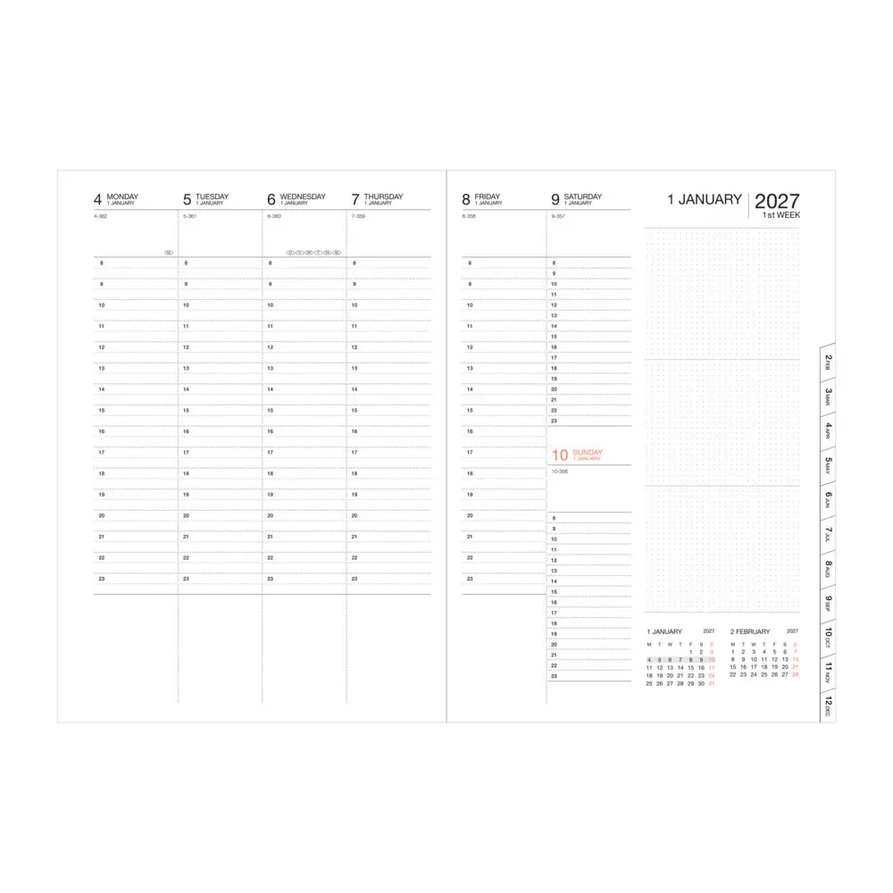 Bild: 4550045164398 | MARK'S 2026/27 Diary A5 Illustrations // Wave | MARK'S Inc. | Buch
