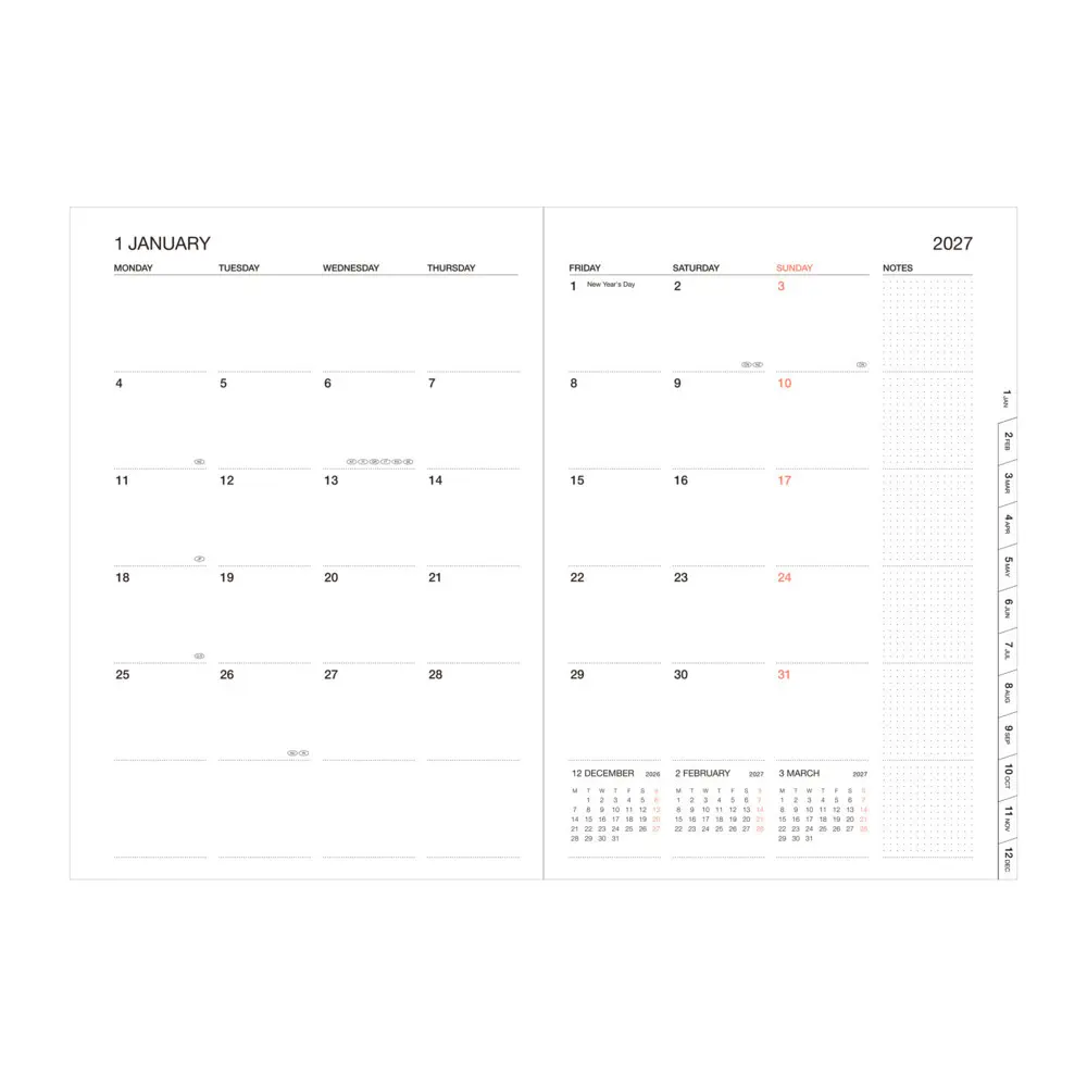 Bild: 4550045164398 | MARK'S 2026/27 Diary A5 Illustrations // Wave | MARK'S Inc. | Buch