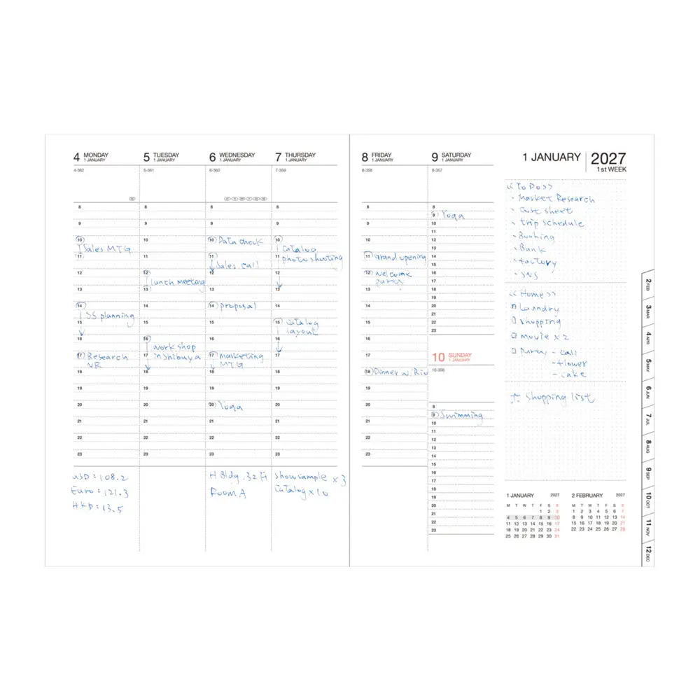 Bild: 4550045164398 | MARK'S 2026/27 Diary A5 Illustrations // Wave | MARK'S Inc. | Buch