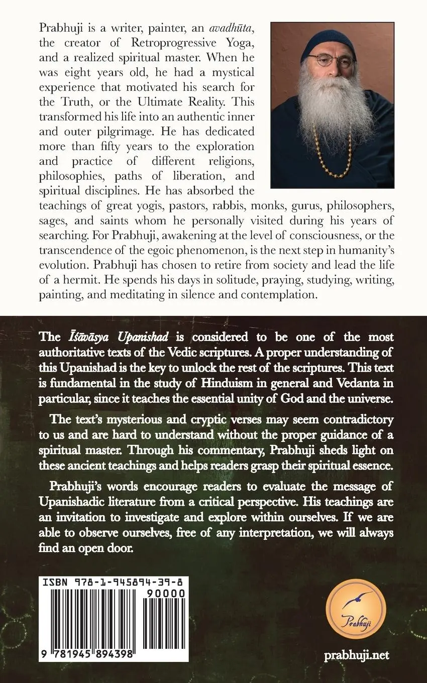 Rückseite: 9781945894398 | Ishavasya Upanishad Commented by Prabhuji | Har-Zion | Taschenbuch