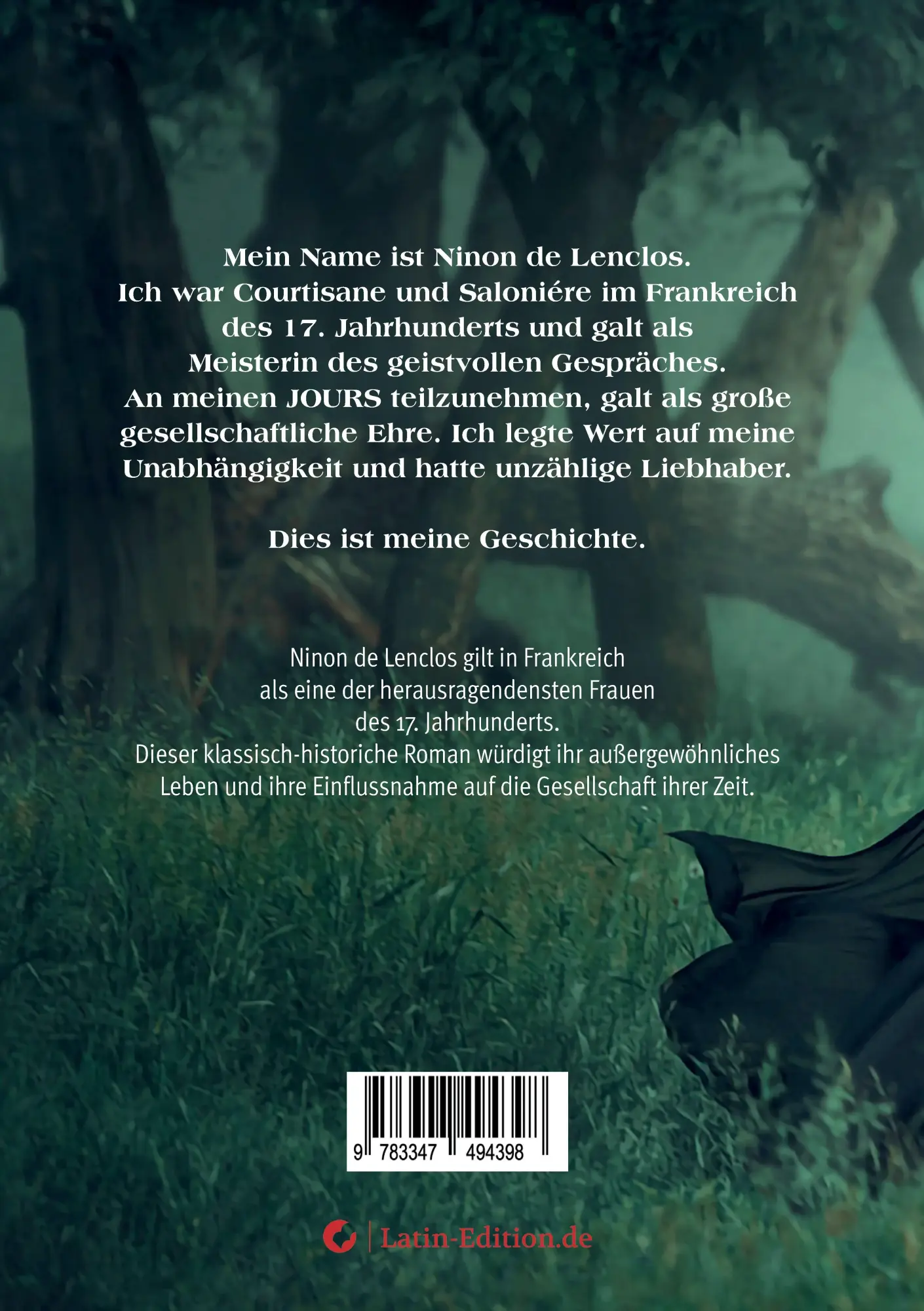 Rückseite: 9783347494398 | Ninon de Lenclos | Das Leben einer vielbegehrten Frau | Mirecourt