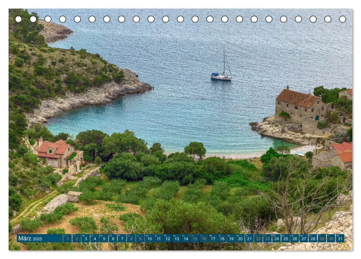 Bild: 9783383964398 | Insel Hvar - Der sonnigste Platz der Adria (Tischkalender 2025 DIN...