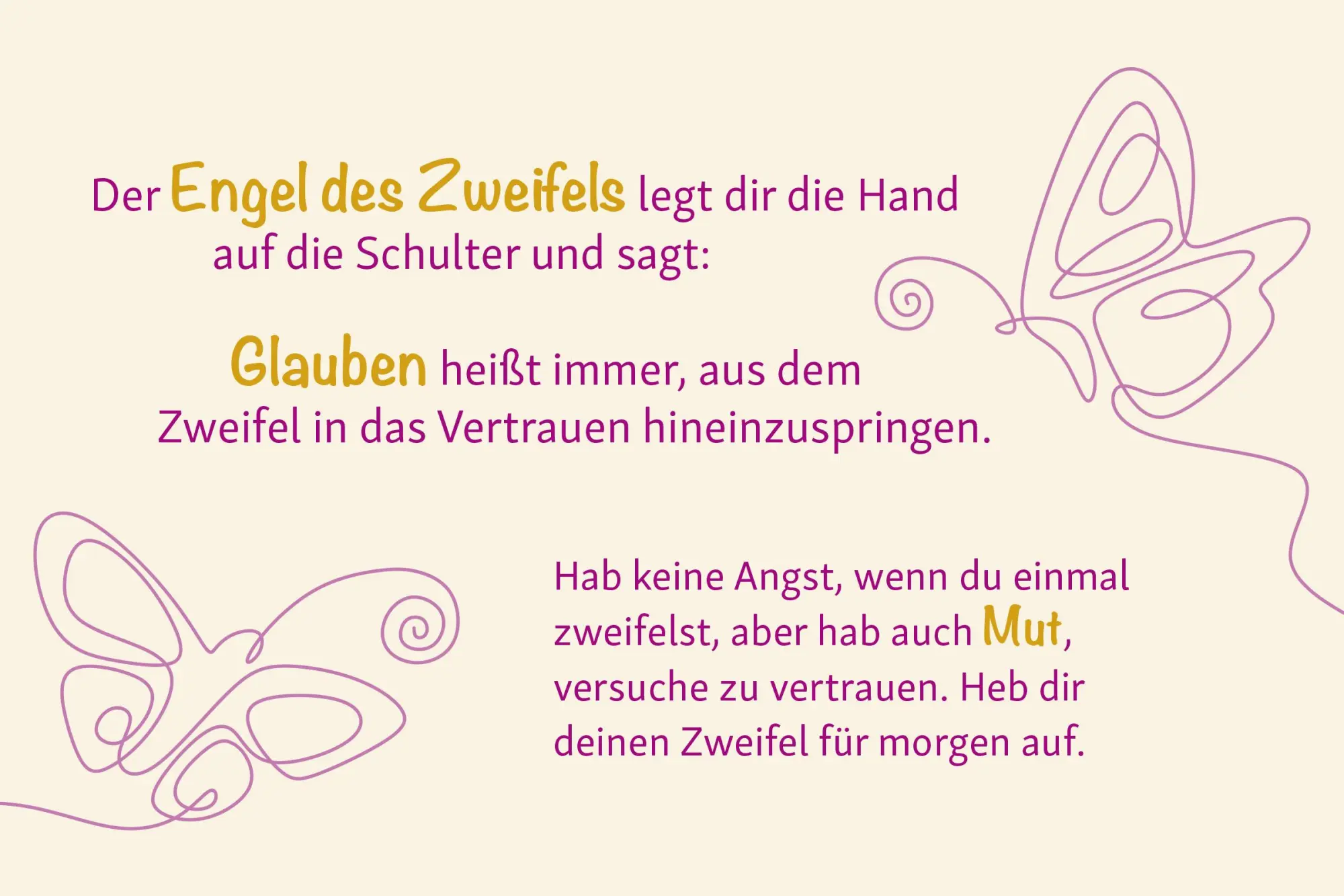 Bild: 9783451034398 | Nicht ohne meinen Schutzengel | Segenskärtchen für die Hosentasche