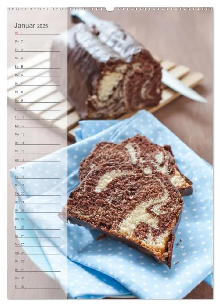 Bild: 9783457074398 | Gebäck und Kuchen Küchenplaner (Wandkalender 2025 DIN A2 hoch),...