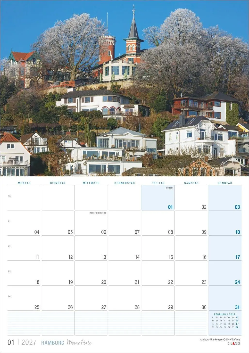Bild: 9783964024398 | Hamburg ...meine Perle Kalender 2027 | Eiland | Kalender | 13 S.