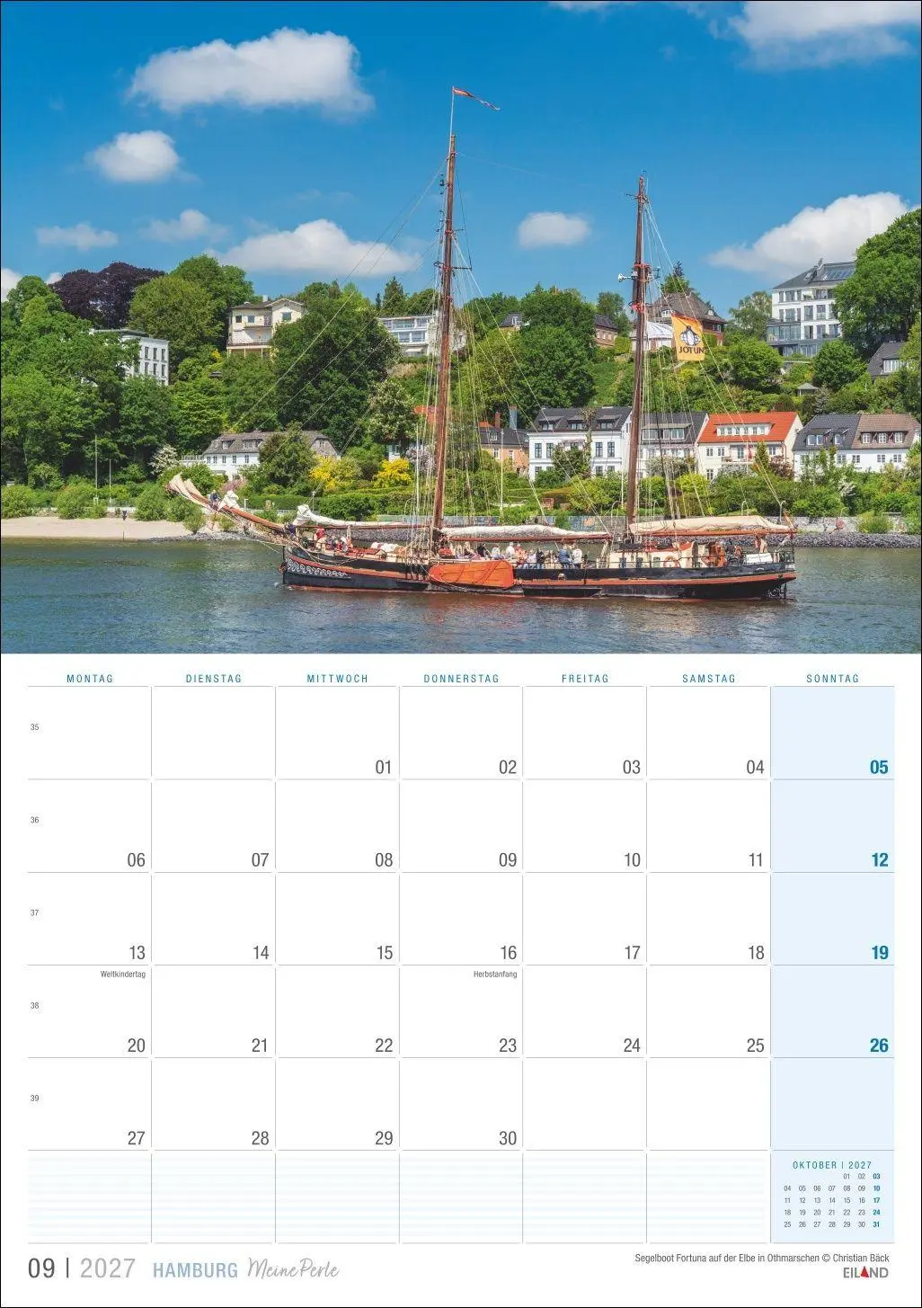 Bild: 9783964024398 | Hamburg ...meine Perle Kalender 2027 | Eiland | Kalender | 13 S.