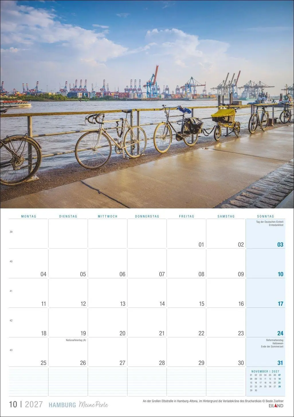 Bild: 9783964024398 | Hamburg ...meine Perle Kalender 2027 | Eiland | Kalender | 13 S.