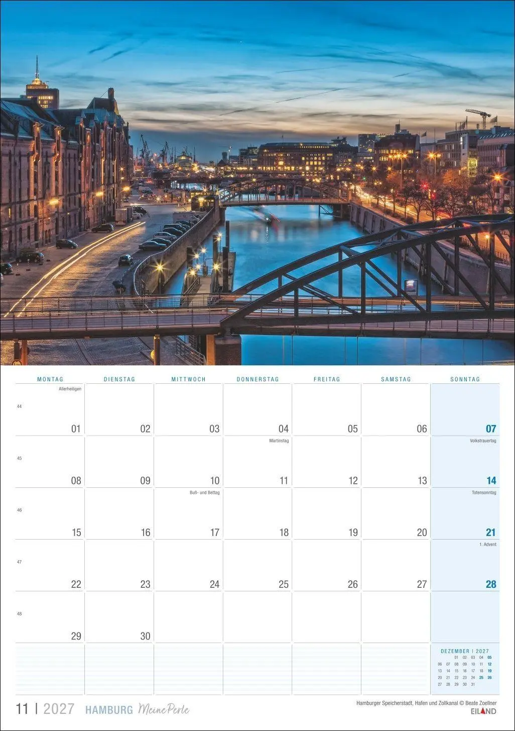 Bild: 9783964024398 | Hamburg ...meine Perle Kalender 2027 | Eiland | Kalender | 13 S.