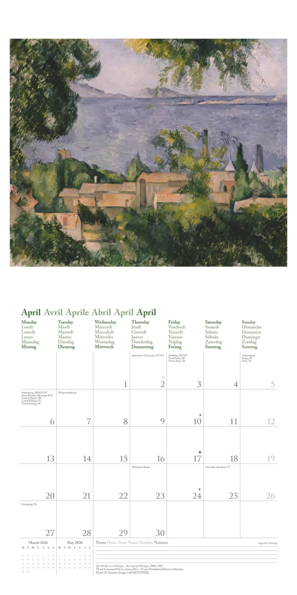 Bild: 4069095004498 | Paul Cézanne 2026 - Wand-Kalender - Broschüren-Kalender - 30x30 -...