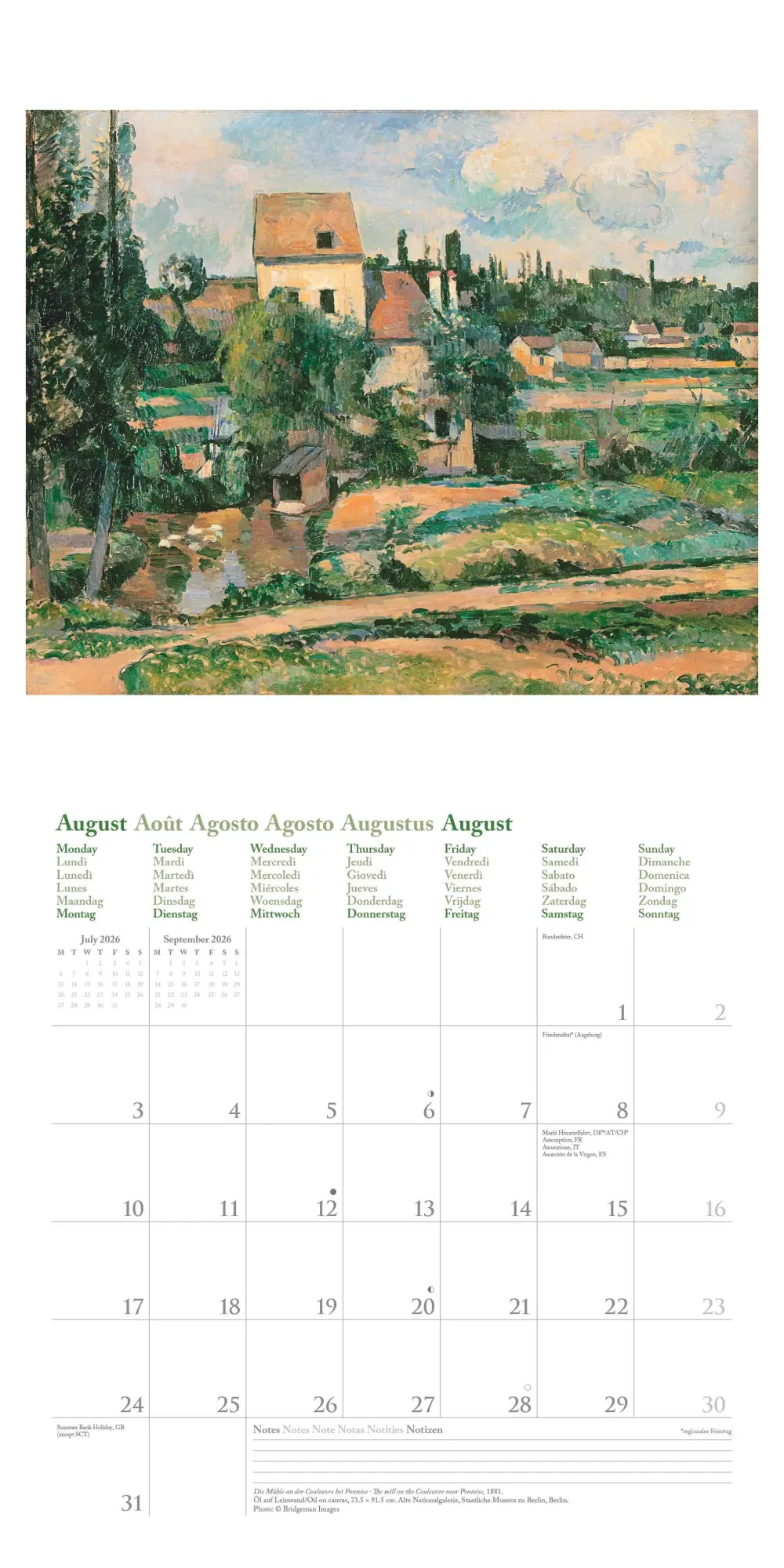 Bild: 4069095004498 | Paul Cézanne 2026 - Wand-Kalender - Broschüren-Kalender - 30x30 -...