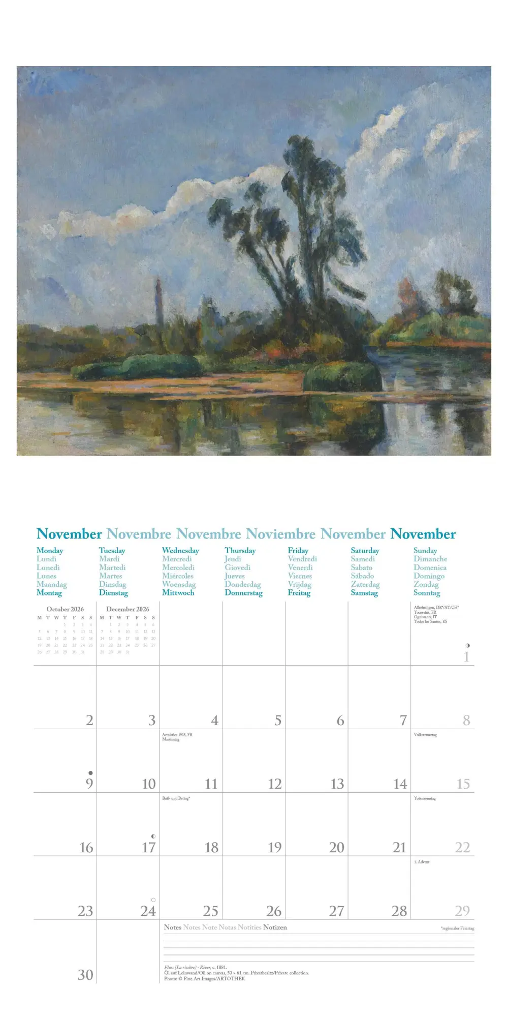 Bild: 4069095004498 | Paul Cézanne 2026 - Wand-Kalender - Broschüren-Kalender - 30x30 -...