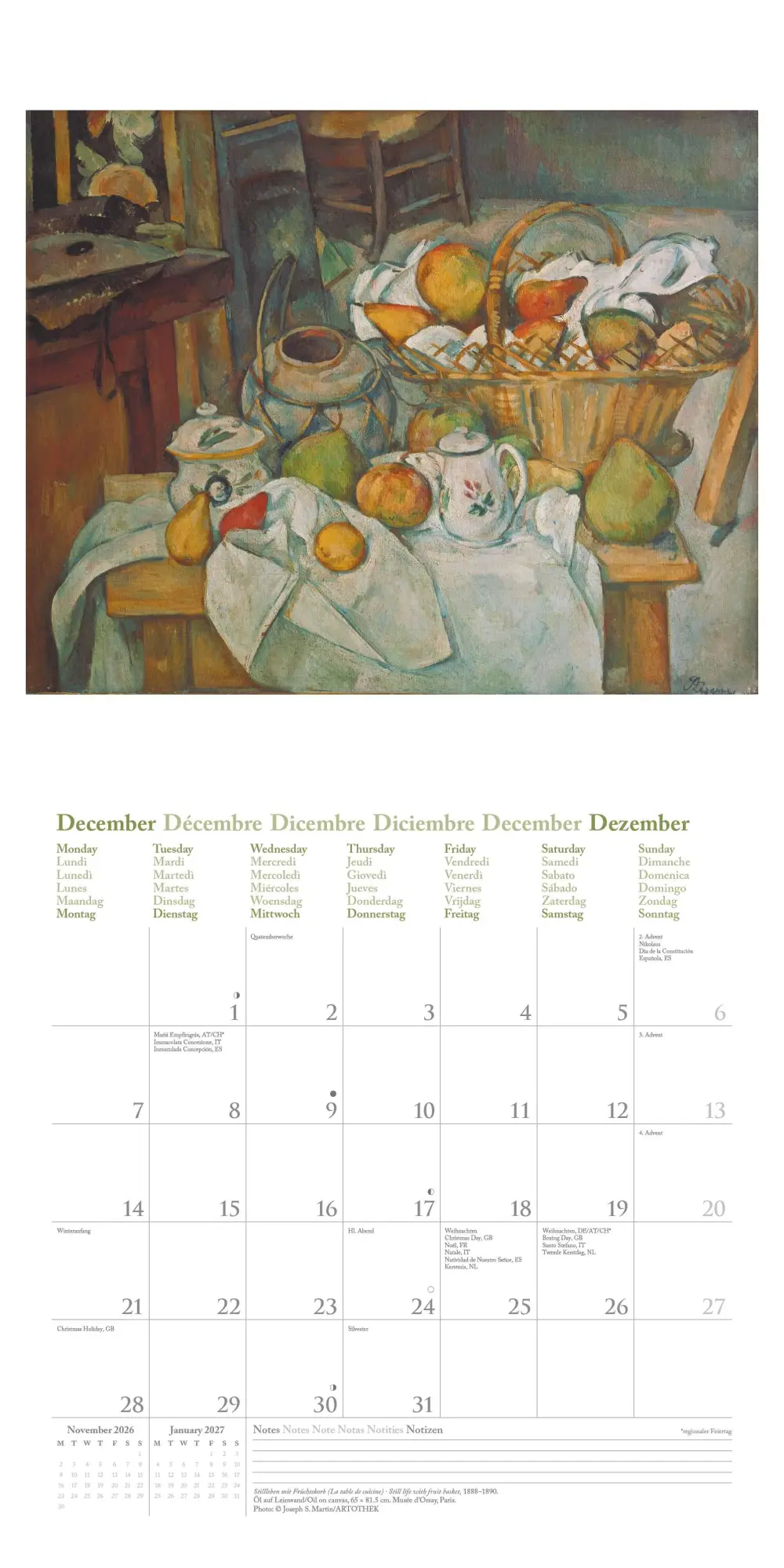 Bild: 4069095004498 | Paul Cézanne 2026 - Wand-Kalender - Broschüren-Kalender - 30x30 -...