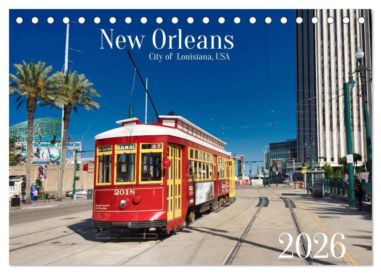 Cover: 9783457504598 | New Orleans Louisiana, USA (Tischkalender 2026 DIN A5 quer),...