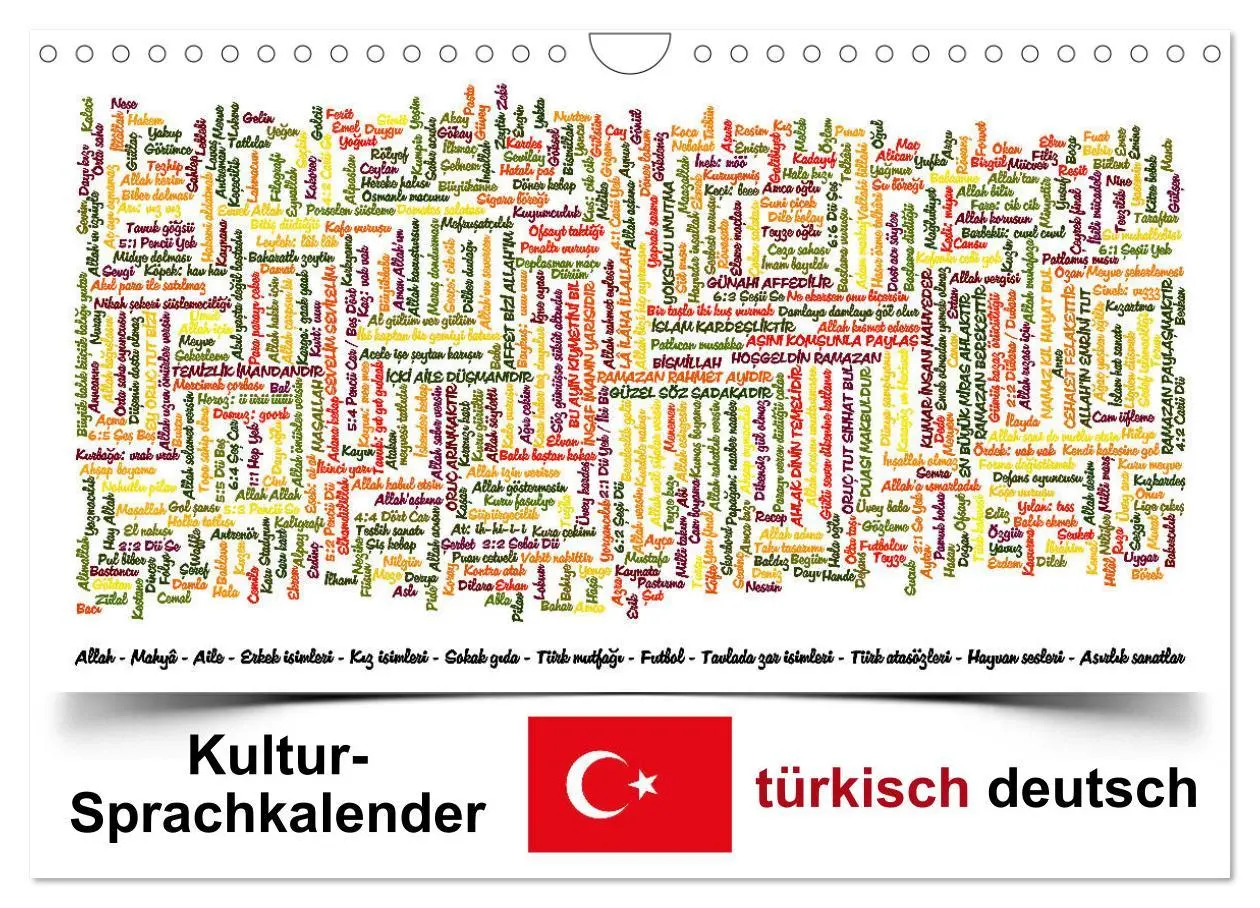 Cover: 9783457744598 | Kultur-Sprachkalender Türkisch-Deutsch (Wandkalender 2026 DIN A4...