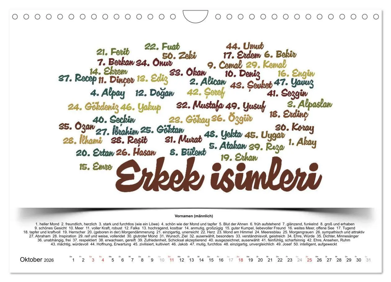Bild: 9783457744598 | Kultur-Sprachkalender Türkisch-Deutsch (Wandkalender 2026 DIN A4...