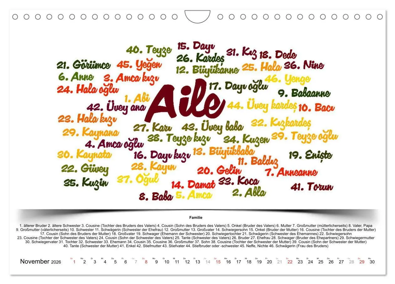 Bild: 9783457744598 | Kultur-Sprachkalender Türkisch-Deutsch (Wandkalender 2026 DIN A4...