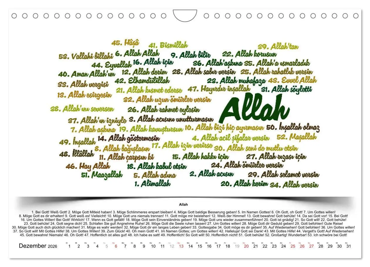 Bild: 9783457744598 | Kultur-Sprachkalender Türkisch-Deutsch (Wandkalender 2026 DIN A4...