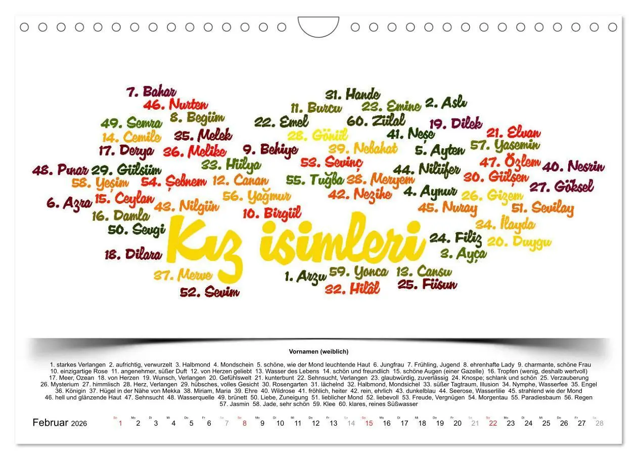 Bild: 9783457744598 | Kultur-Sprachkalender Türkisch-Deutsch (Wandkalender 2026 DIN A4...