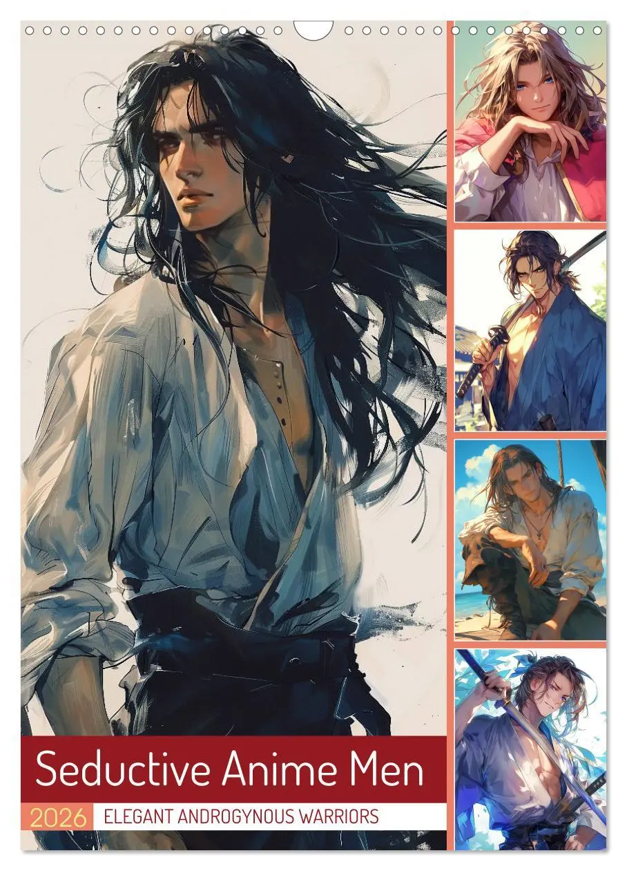 Cover: 9783516524598 | Seductive Anime Men (Wall Calendar 2026 DIN A3 portrait), CALVENDO...