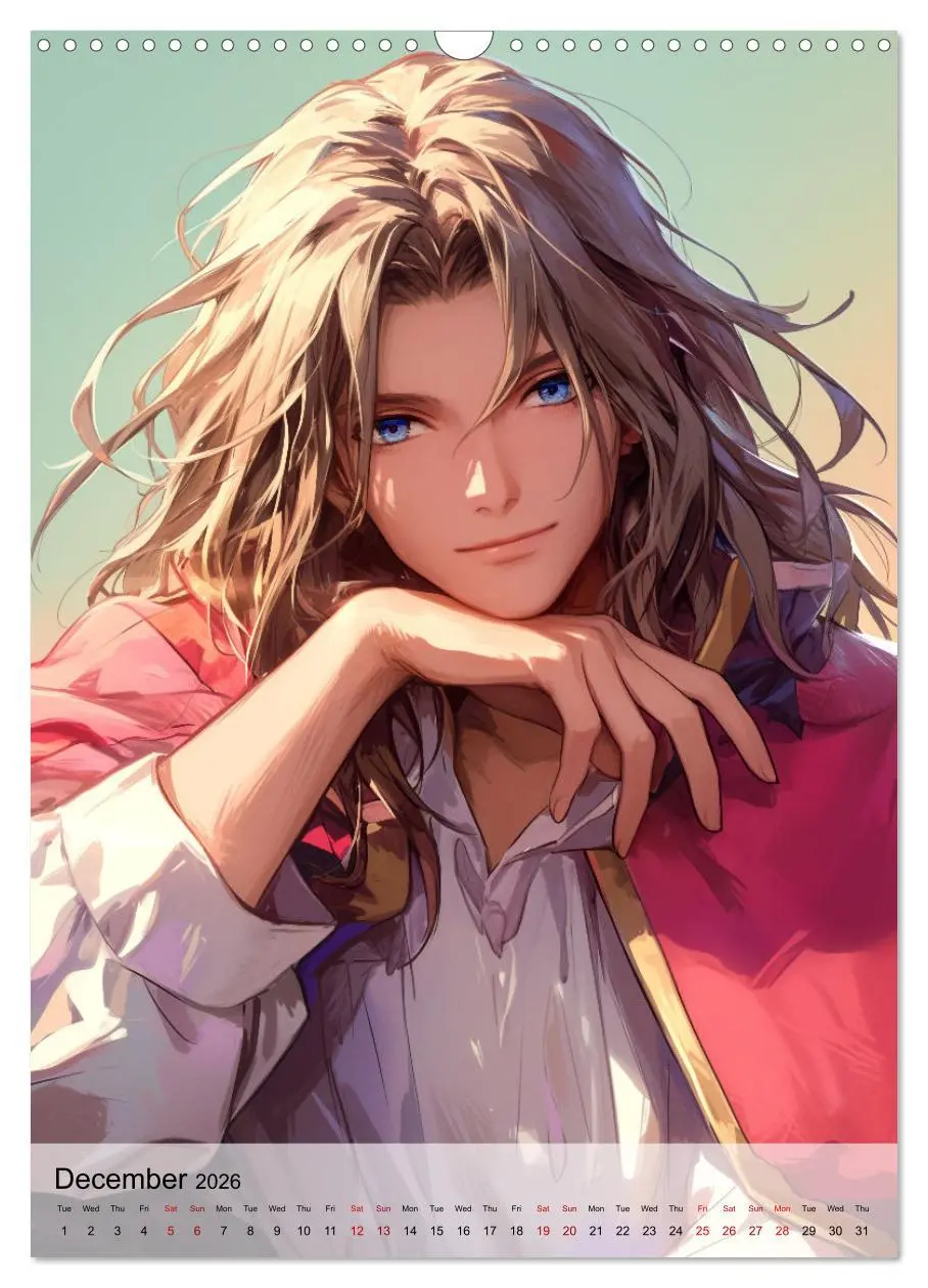 Bild: 9783516524598 | Seductive Anime Men (Wall Calendar 2026 DIN A3 portrait), CALVENDO...
