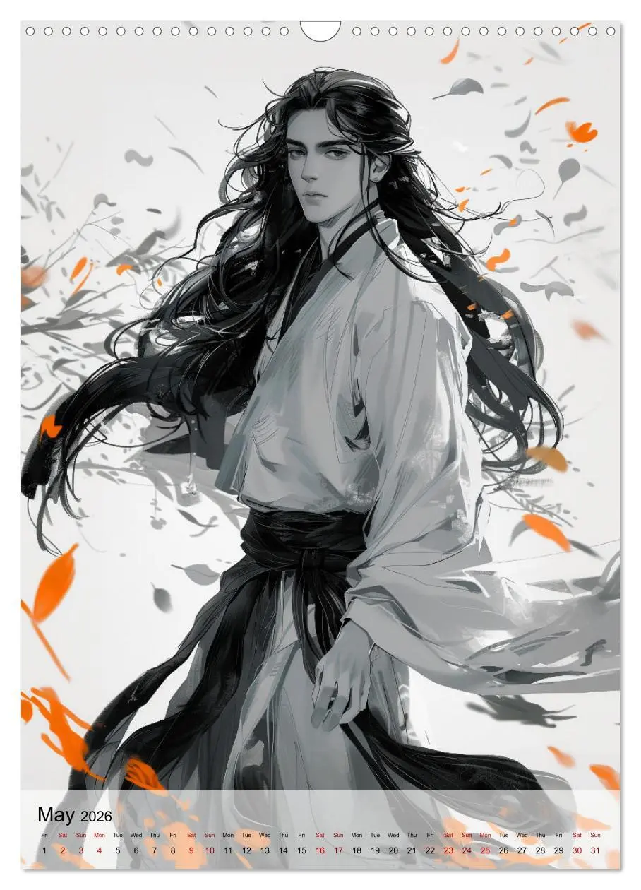 Bild: 9783516524598 | Seductive Anime Men (Wall Calendar 2026 DIN A3 portrait), CALVENDO...