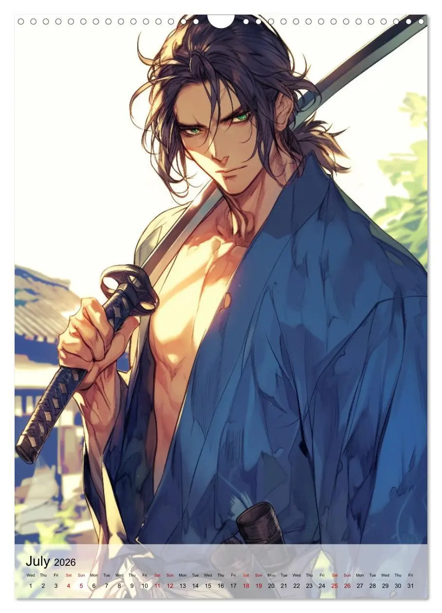 Bild: 9783516524598 | Seductive Anime Men (Wall Calendar 2026 DIN A3 portrait), CALVENDO...